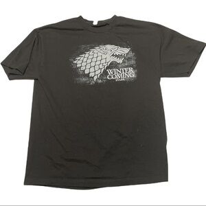 Winter is coming game of thrones t shirt men’s xl